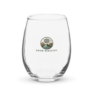 Stemless wine glass