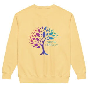 Unisex garment-dyed sweatshirt